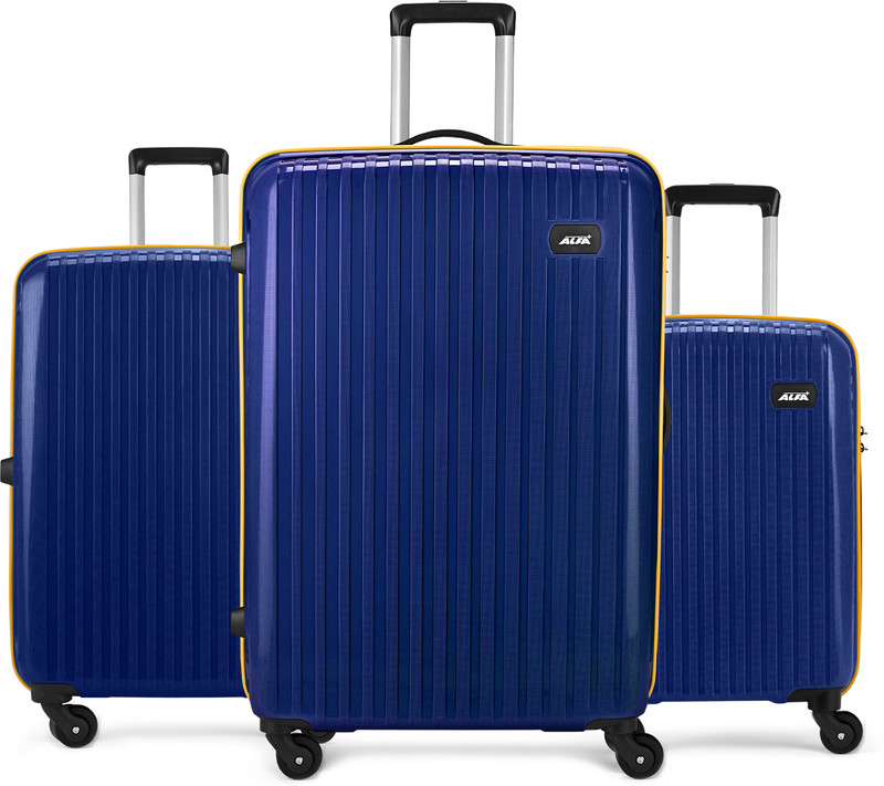 Alfa By Vip Excel Set Of 3 (Small 55Cm Medium 65Cm Large 75Cm) Suitcase Cabin & Check-In Set 4 Wheels – 30 Inch