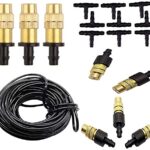 Diy Crafts 6 Pcs Sprayer Mist Kit, Included Pipe + Faucet Connector + Accessory, Copper Misting Fog Cooling Nozzles Atomizing Sp(6 Pcs Sprayer Mist Kit, Included Pipe + Faucet Connector + Accessory)