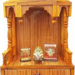 Rudra Enterprises Mandir For Pooja Home Decoration Wall Hanging Temple (Height: 50, Pre-Assembled) Engineered Wood Home Temple(Height: 52, Diy(Do-It-Yourself))