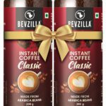 Bevzilla Pack Of 2 Classic Coffee Powder|Hot & Cold Instant Coffee(2 X 200 G)