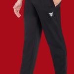 Go Devil Solid Men Black Track Pants