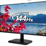 Acer Ek240Y P6 P6 23.8 Inch Ips Full Hd Backlit Led Monitor I 144Hz Refresh Rate, 1Ms Vrb Response Time, Amd Freesync I 1 X Vga 1 X Hdmi With Inbox Hdmi Cable I Zero Frame Design I Eye Care I Black