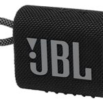 Jbl Go 3 Wireless Portable Bluetooth Mini Speaker, Small Speaker With Pro Sound, Vibrant Colors With Rugged Fabric Design, Lightweight Ip67 Waterproof, Type C Interface (Without Mic, Black)