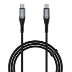 Boat Type C To C 65W Fast Charging Cable With 480 Mbps Data Transfer, Tangle-Free Cable In Premium Nylon Braided Design (Carbon Black)