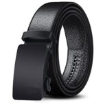 Zoro Men’S Vegan Leather Belt For Men, Formal/Casual,Autolock,Black | Fit On Up To 38 Inches Waist Size (Black 51, 1)