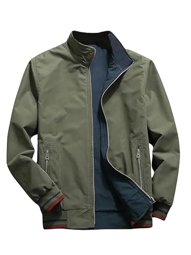 Lymio Jackets || Jacket For Men || Lightweight Outwear Jacket (J-06-Green-L)