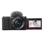 Sony Alpha Zv-E10L 24.2 Mega Pixel Interchangeable-Lens Mirrorless Vlog Camera With 16-50 Mm Lens, Made For Creators | Aps-C Sensor | Advanced Autofocus | Clear Audio & 4K Movie Recording – Black