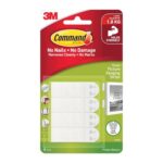 Command Small Pack Of 4 Pairs Picture Hanging Foam Strips, White,Form