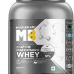 Muscleblaze Biozyme Performance Whey Protein Powder, 25G Protein Per Scoop Whey Protein(1 Kg, Rich Chocolate)