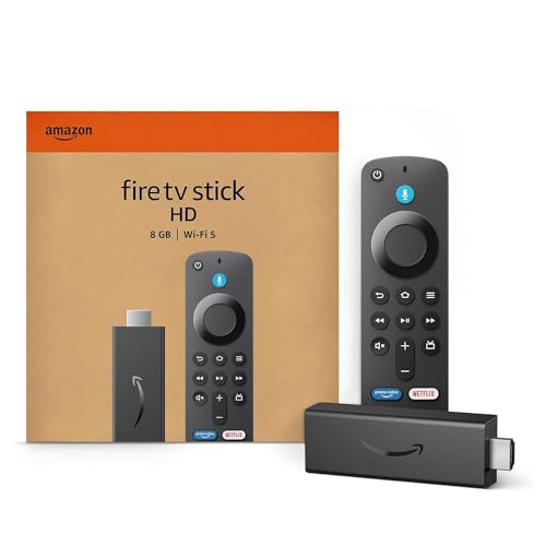 Amazon Fire Tv Stick Hd (Newest Model), Alexa Voice Remote With Tv Power & Volume Controls, Full Hd Streaming Device
