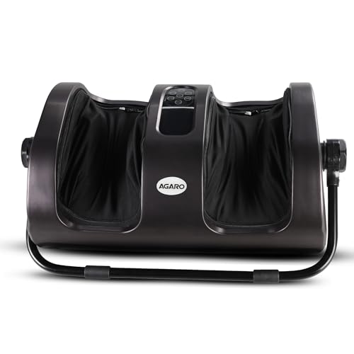 Agaro Grand Shiatsu Foot Massager With Kneading Function For Muscle Relief & Improving Blood Circulation, Corded Electric, Black