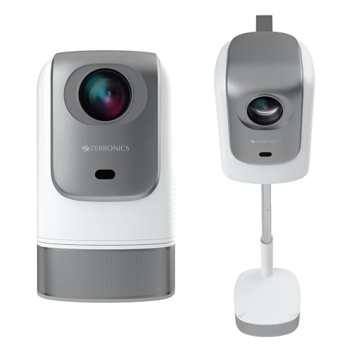 Zebronics Android 13 Smart Led Projector, 4K Support, 4600 Lumens, 200″ Screen Size, 90° Tilt, Auto Focus & Keystone, Ott Apps (Netflix, Prime Video, Hotstar), Miracast, Wifi, Bt, Hdmi (Pixaplay 75)