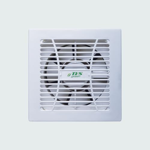 Tvs Green Ventico Rv Ventilation Fan 135Mm | Silent Operation | High Suction 240 M³/Hr | Rust Proof Abs Plastic Body | Lightweight Design | Energy Saving | White | 3-Year Warranty