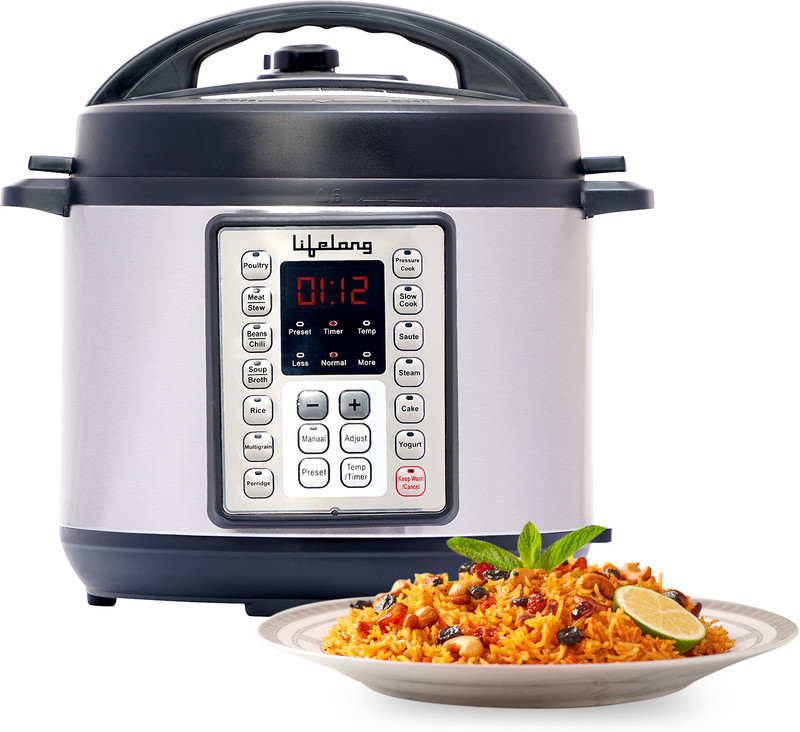 Lifelong Llepc922 Electric Pressure Cooker(5 L, Black)