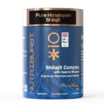 Nutriburst Shilajit Resin Gummies, Ayurvedic Herbal Blend With Swarna Bhasma, Ksm-66 Ashwagandha, Black Musli And Ginger, Natural Energy & Vitality Boost, Mixed-Berry Flavor | 30 Gummies, 1 Month Pack