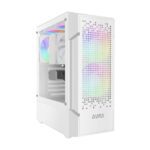 Gamdias Aura Gc7 Wh – Compact Mesh Rgb Mid-Tower Case/Gaming Cabinet |White| 3 Built-In 120Mm Argb Fans, Supports Mini-Itx, Micro-Atx, And Atx, Supports Air Coolers