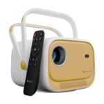 Zebronics Android Smart Projector, 1080P, 5200 Lumens, 200″ Screen, 200° Tilt, Auto Focus, Auto Keystone, Auto Sensor Tech, Bt, Wifi, App Support (Netflix, Prime, Etc), Miracast (Pixaplay 34, Yellow)
