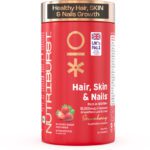 Nutriburst Biotin Gummies For Hair, Skin & Nails Growth(60 No)