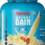 Nutrela Protein Supplement Weight Gainers/Mass Gainers(2 Kg, Banana)