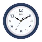 Ajanta Aq-2147 Quartz Glass Abstract Blue Office Clock (210 X 42 X 211 Mm