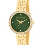 Giordano Analog Stylish Watch For Women With Crystal Bezel & Textured Dial And Stainless Steel Strap