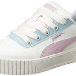 Puma | Carina 2.0 Chic Women’S Casual Sneakers | Warm White-Grape Mist-Turquoise Surf | 6Uk