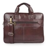 Adisa Laptop Messenger Office Bag Briefcase For Work For Men (Lb6050-Bro, Brown)