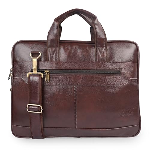 Adisa Laptop Messenger Office Bag Briefcase For Work For Men (Lb6050-Bro, Brown)