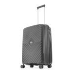 Vip Quad Active 66 Cm Medium Polypropylene Hard-Sided 8 Spinner Check-In Trolley Bag With Combination Lock (Black)