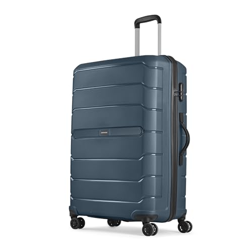 Aristocrat Liberty Large (Check-In) Trolley Bag, 78Cm | Combination Lock | 8 Wheels | 3 Years International Warranty | Spanish Blue