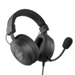Amazon Basics Wired Over Ear Gaming Headphones Mic For Pc, Laptop | Static Rgb | (Black)