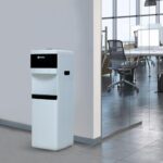 Bonkaso Floor Standing Water Dispenser Hot, Cold & Normal Water, Food-Grade Abs Body, Stainless Steel Tank, Led Indicator, Child Lock, Removable Drip Tray, 1-Year Warranty (White-Black), 5L