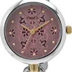 Timex Classics Analog Watch For Women With Pink Round Dial & Two Tone Brass Bracelet Band Water Resistant Women’S Wrist Watches – Twel11416