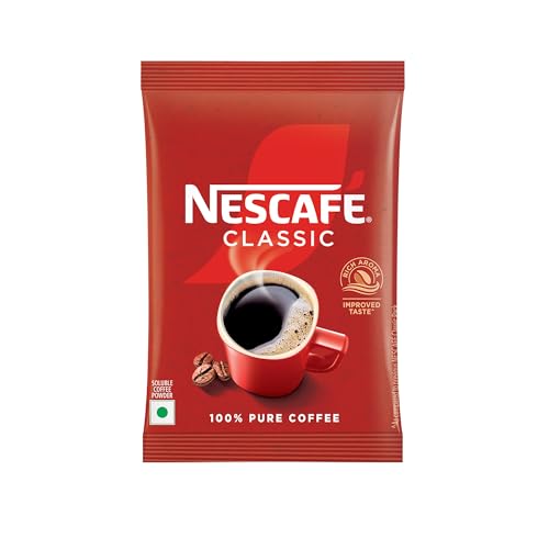 Nescafe Classic Instant Coffee Powder | Great Start To Your Morning | 100% Pure Coffee | 45G Pouch