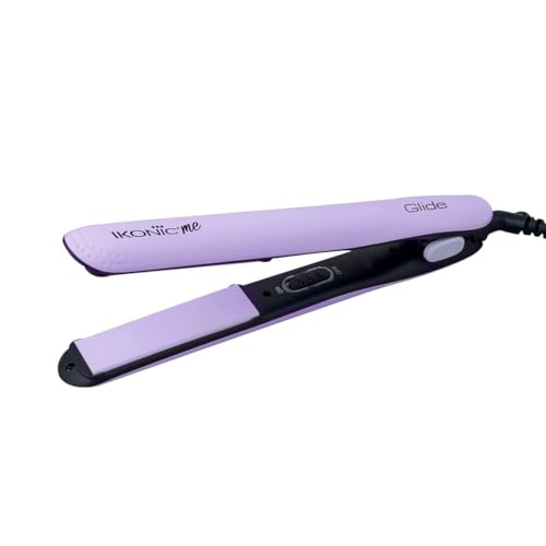Ikonic Glide Hair Straightener | Ceramic Coated Floating Plates | Quick Heat Up | Switch Light Indicator |Compact Design | Travel Friendly | For All Hair Types, Lilac
