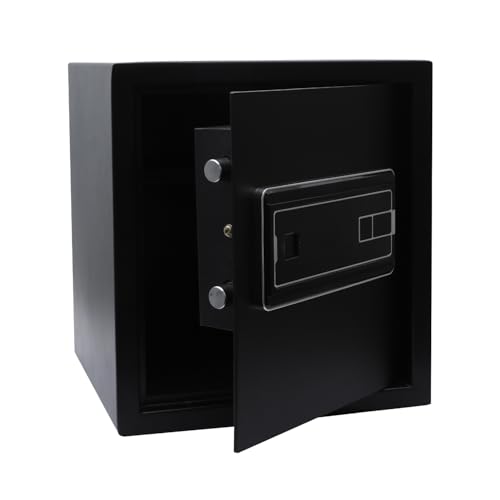Bonkaso Safe Locker For Home, 33 Litres Locker Box For Money, Jewellery, Digital Electronic Safe Locker For Home & Office With Auto Lock Function, Anti Theft Alarm And Led Display (Black)