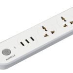 Havells Usb Star – 3+1 Extension Board| 1.5Mtr Copper Isi Certified Wire | Surge And Spike Protection | 3 Universal Sockets And 3 Usb Ports, 3.1 Amp| 6A, 240 V Ac | Led Indicator | Home & Office Use
