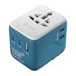 Lifelong Electronics 2500W Universal Travel Adapter All In One | 2 Type-C 25W Pd & 1 Usb-A 18W Qc 3.0 | Dual Fuse Protection | 180+ Countries – Europe/Us/Asia Etc | International Socket Accessories