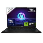 Msi Stealth 18 Ai Studio,Intel 1St Gen. Ultra 9 185H,Built-In Ai,46Cm 16:10 Uhd+ Miniled120Hz Gaming Laptop(32Gb/2Tb Nvme Ssd/Windows 11 Home/Nvidia Geforce Rtx 4080/Midnight Black/2.89Kg),A1Vhg-023In