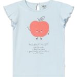 Milou Cotton Printed Bio Washed Tshirt – Blue