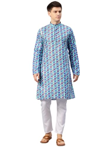 Luxrio Kurta With Pyjama Kurta Set For Men Long Regular Fit(Ktsetln-85-38)