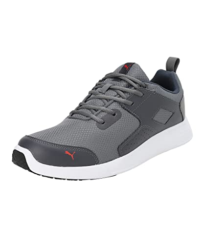 Puma Mens Impel Castlerock-High Risk Red-Ebony Sneaker – 9Uk (39133806)