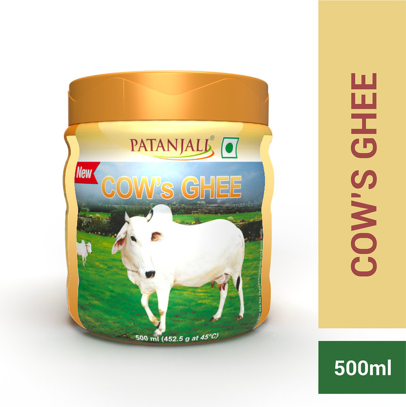 Patanjali Pure Danedar Cow Ghee With Rich Aroma, Natural & Healthy, 500Ml Pet Jar Plastic Bottle(500 Ml)