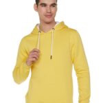 Qube By Fort Collins Men’S Fleece Sweatshirt (929245 Smu_Neon Yellow_L)