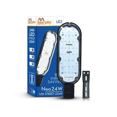 Murphy Led 24 Watts Ip-65 Bis Approved Waterproof Outdoor Street Light, Cool White Pack Of 1
