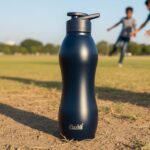 Clazkit Platina Stainless Steel Black Matte Finish Water Bottle |Isi Certified | Leakproof, Rust-Free, Bpa-Free, Durable For Fridge, Sports, Gym, Yoga & Office – Easy To Clean & Reusable-1000Ml