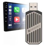 Portronics Tune, 2-In-1 Wireless Car Receiver, Converts Wired Auto Android & Carplay To Wireless, Bluetooth Connectivity, Only For Cars With Oem Installed Wired Android Auto/Carplay, 6 Months Warranty
