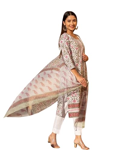 Kalaanj Kurta Set For Women || Women Kurta Set || 3Pic Kurta For Women (Kurta-51-52-88) (In, Alpha, M, Regular, Multicolor 5)