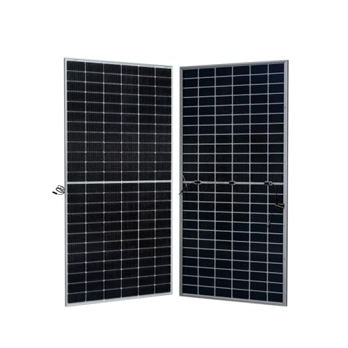 Waaree Ii 585W Topcon Bifacial Solar Panel – High-Efficiency Mono Perc Half-Cut Technology | Bis & Iec Certified | Framed Dual Glass Bifacial Module | 30 Years Output Warranty | Pack Of 2 | 1170 W