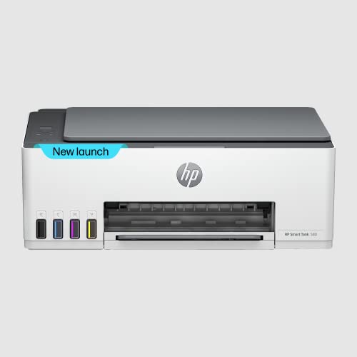 Hp Smart Tank 580 All-In-One Wifi Colour Printer | 1 Extra Black Ink Bottle | 1+1 Year Extended Warranty On Registration| Up To 8000 Black & 6000 Colour Prints I Print,Scan & Copy For Office/Home